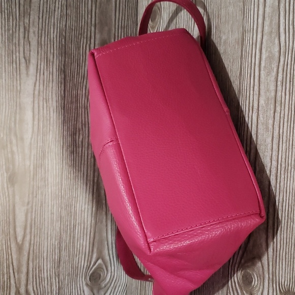 Pink pebble genuine length shoulder bag - Picture 4 of 8
